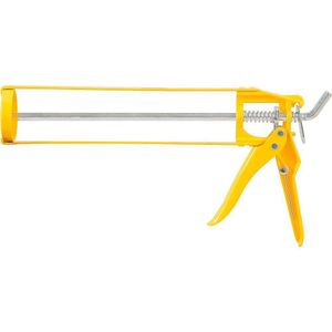 Aplicador Para Silicone Amarelo Metálico - Vonder