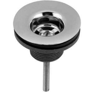 Válvula de Escoamento Universal Para Lavatório Celite Cromado com Tampa Plástica Branca 7/8"