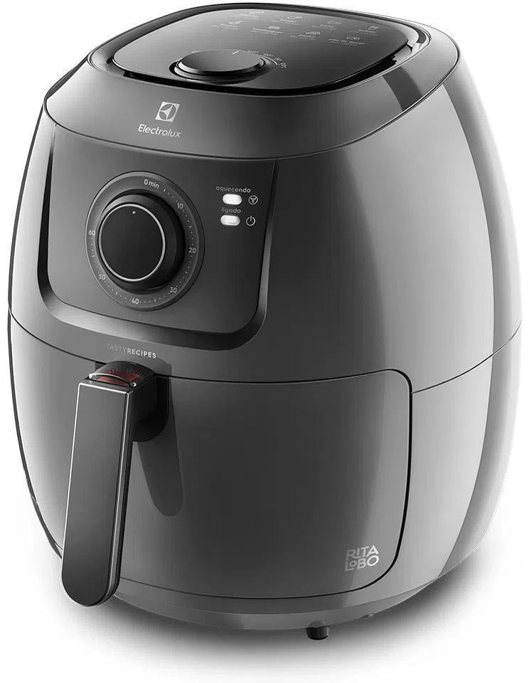 Fritadeira-Eletrica---Air-Fryer-Electrolux-Rita-Lobo-5-Litros-Family-Efficient-EAF50-Grafite-1700W-110V
