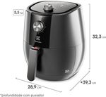 Fritadeira-Eletrica---Air-Fryer-Electrolux-Rita-Lobo-4-Litros-Grand-Efficient-EAF30-Cinza-1400W-110V