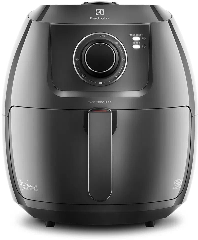 Fritadeira-Eletrica---Air-Fryer-Electrolux-Rita-Lobo-5-Litros-Family-Efficient-EAF50-Grafite-1700W-110V