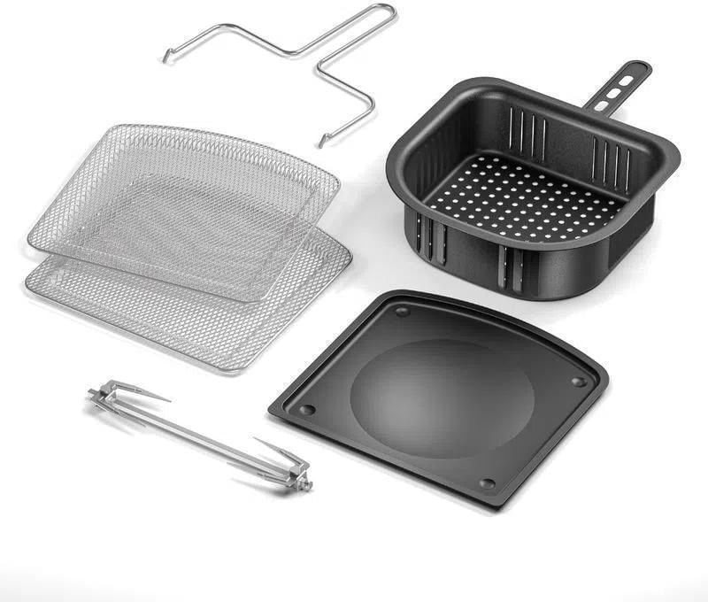 Fritadeira-Eletrica---Air-Fryer-Electrolux-Rita-Lobo-Oven-12-Litros-Digital-Experience-EAF90-Grafite-220V