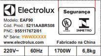 Fritadeira-Eletrica---Air-Fryer-Electrolux-Rita-Lobo-Oven-12-Litros-Digital-Experience-EAF90-Grafite-220V