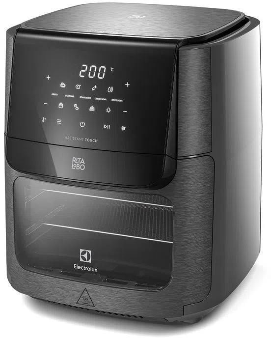 Fritadeira Elétrica / Air Fryer Electrolux Rita Lobo Oven 12 Litros Digital Experience EAF90 Grafite 220V