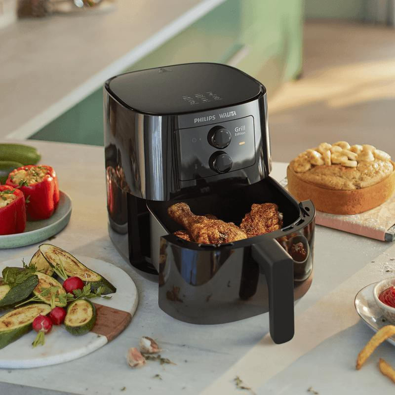 Fritadeira-Eletrica---Air-Fryer-Philips-Serie-3000-Grill-Edition-HD9202-90-Preto-1400W-220V