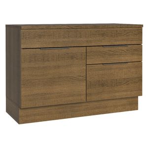 Balcão Gabinete de Pia 120 cm 1 Portas e 2 Gavetas (Com Tampo) Rustic Stella Madesa