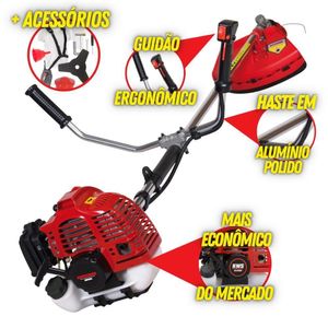 Roçadeira Lateral à Gasolina Kw52-l Kawashima 52cc Leve