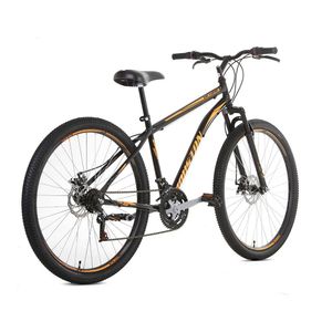 Bicicleta Houston Netuno Freios a disco Aro 29 21V Preta/Laranja NTD294R