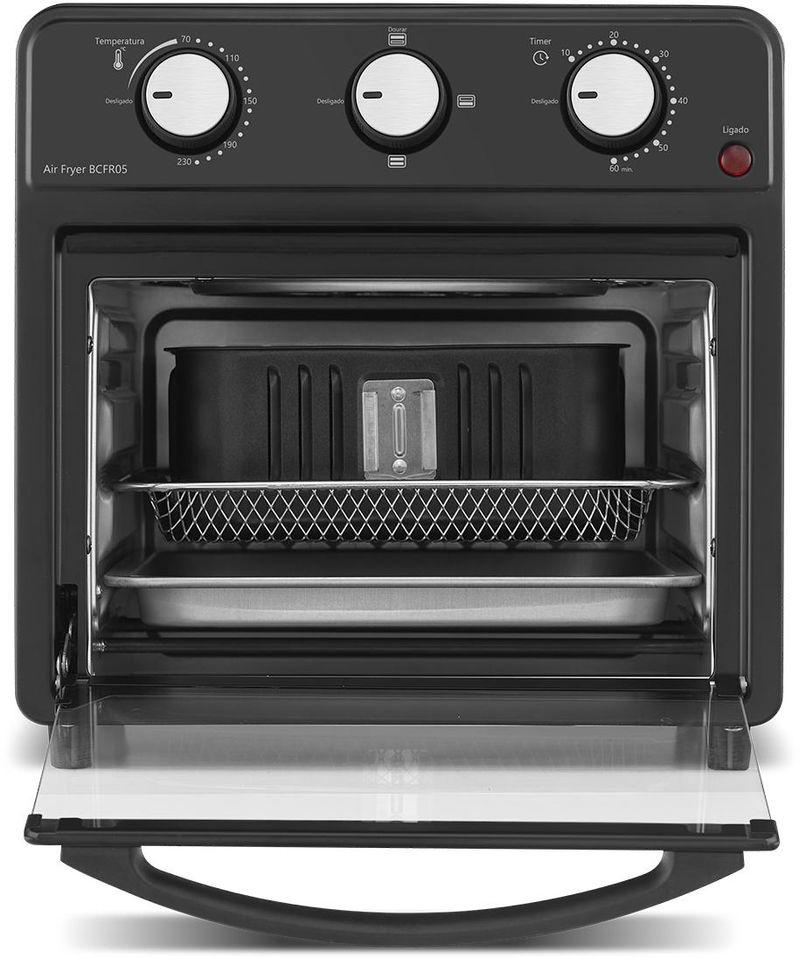 Fritadeira-Eletrica-Air-Fryer-Bella-Cucina-BCFR05-12l-Preto-110V
