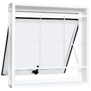 Maxim-ar em aço galvanizado com grade quadriculada branco - 60x60