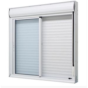 Janela C/Persiana Integrada Alumínio Branco 2Fls Móveis L20 - 100x120