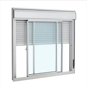 Janela C/Persiana Integrada Alumínio Branco 2Fls Móveis - 120x150