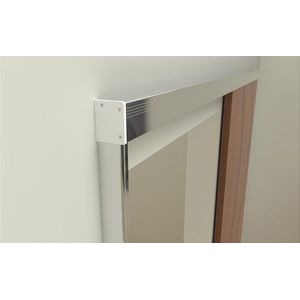 Kit Para Porta de Correr Alumínio Branco Premium com Batente