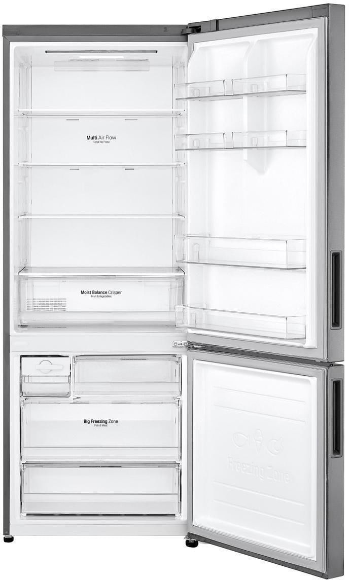 Geladeira / Refrigerador LG GC-B569NLL Frost Free Inverse 451 Litros Inverter Inox 220V