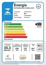 Geladeira / Refrigerador LG GC-B569NQL Frost Free Inverse 451 Litros Inverter Preto 220V