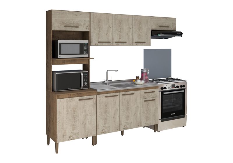 Balcao-de-Pia-120cm-3-Portas-e-1-Gaveta-Lisboa-Atualle-Mocaccino-Rustico-e-Carvalho-Rustico