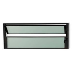 Vitro basculante em alumínio Classic Preto - 40X100