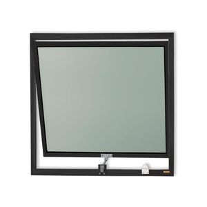 Janela Maxim ar de alumínio classic preto - 80x80