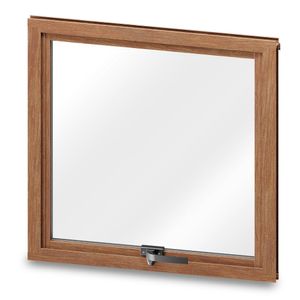 Janela Maxim ar de alumínio maxx Amadeirado - 60x60