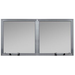 Maxim ar 2 seções em alumínio Classic brilhante - 60x120