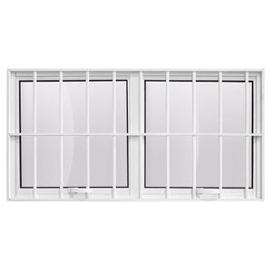 Maxim ar 2 seções em alumínio com Grade Premium Branco - 60x120