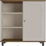 Balcão Buffet 1 Porta Charlotte Artely Pinho e Off White 80cm