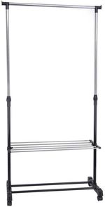 Arara-de-Roupas-Plastica-Para-Quarto-e-Closet-Ordene-OR66100-em-Aco-com-Sapateira