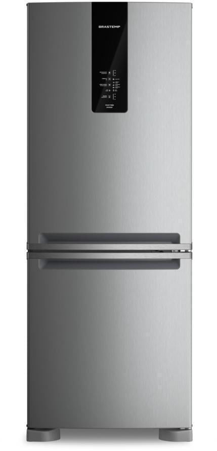 Geladeira / Refrigerador Brastemp BRE57FKANA Inverse Frost Free 447 Litros Inox 110V