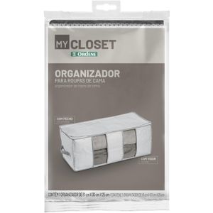 Organizador de Roupas de Cama Ordene OR66308 Médio Branco