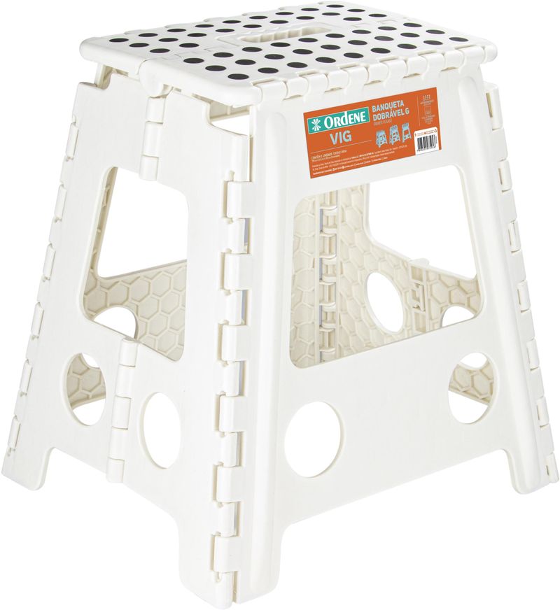 Banqueta Plástica Dobrável Ordene OR10502 Grande