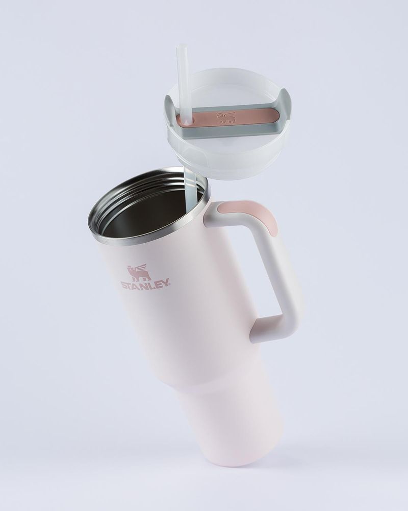 Copo Térmico Quencher Stanley Rose Quartz 1,2L