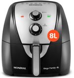 Fritadeira-Eletrica---Air-Fryer-Mondial-AFN-80-BI-8-Litros-Preto-e-Inox-1900W-127V