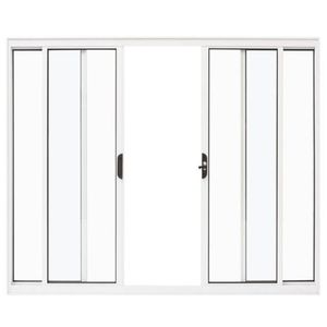 Janela de alumínio 04 folhas fit branca - 100x120
