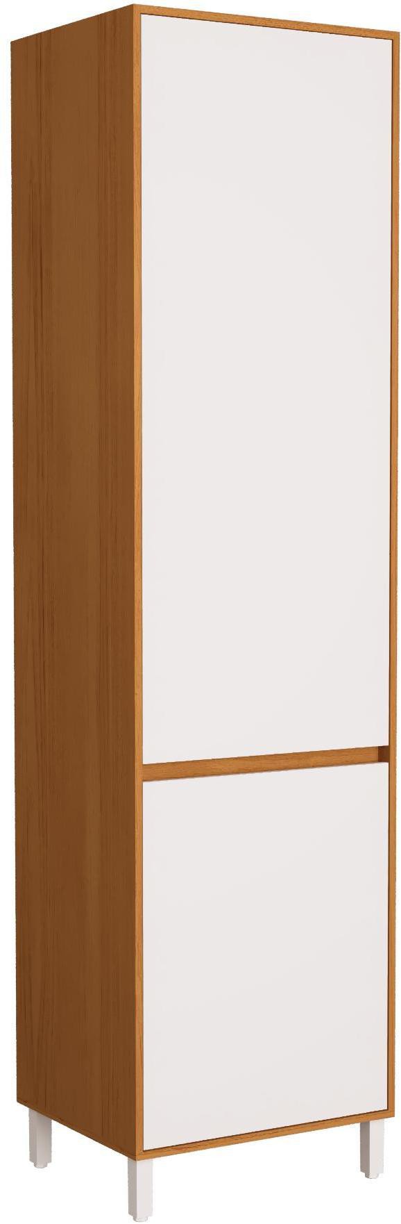Paneleiro 60cm 2 Portas Herval Dakota Freijó Rocks e Branco ÁrticoPH3113
