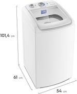 Máquina de Lavar Roupas Electrolux LED09 9kg Branco 220V
