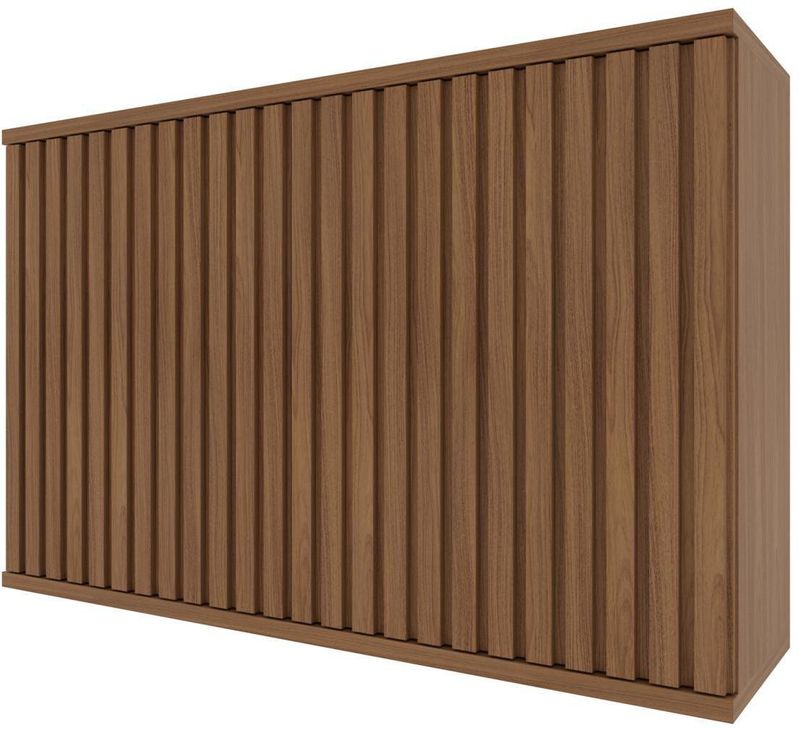 Armário Aéreo Ripado 2 Portas Paris Indekes Freijó 615436 120cm