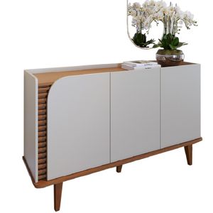 Buffet Para Sala de Jantar Jurere Freijo Off White Matte CLB
