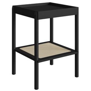 Mesa Lateral 58 CM Pes Madeira Palhinha Oslo 27962 Artesano