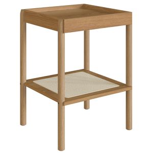 Mesa Lateral 58 CM Pes Madeira Palhinha Oslo 27962 Artesano