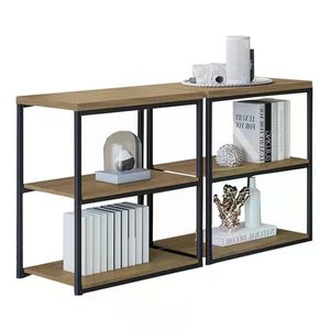 Kit 02 Mesas De Apoio Lateral 45cm Industrial Crome LI004 Kappesberg