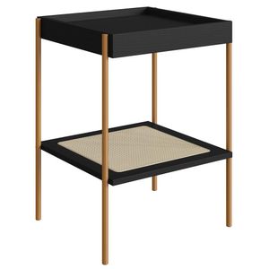 Mesa Lateral 58 CM Pes Metal Palhinha Oslo 28962 Artesano