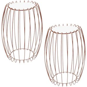 Kit Mesa Apoio Lateral 43 cm Tampo Vidro Branco Base Metal Nacc
