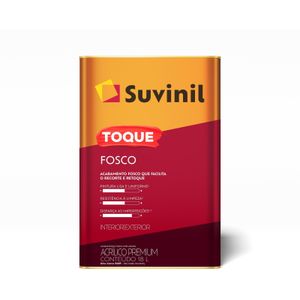 Tinta Acrílica Suvinil Toque Fosco Branco Neve IP33 18 Litros