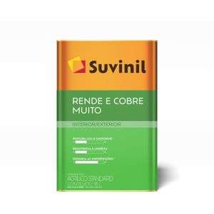 Tinta Acrílica Suvinil Rende e Cobre Muito Branco IP31 18 Litros