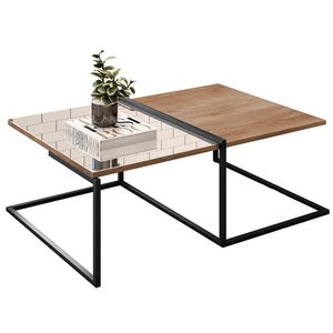 Mesa De Centro Estilo Industrial Aurum DHom