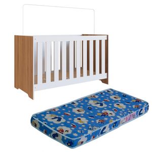 Berço Mini Cama 3X1 Com Colchao LA013 Comm