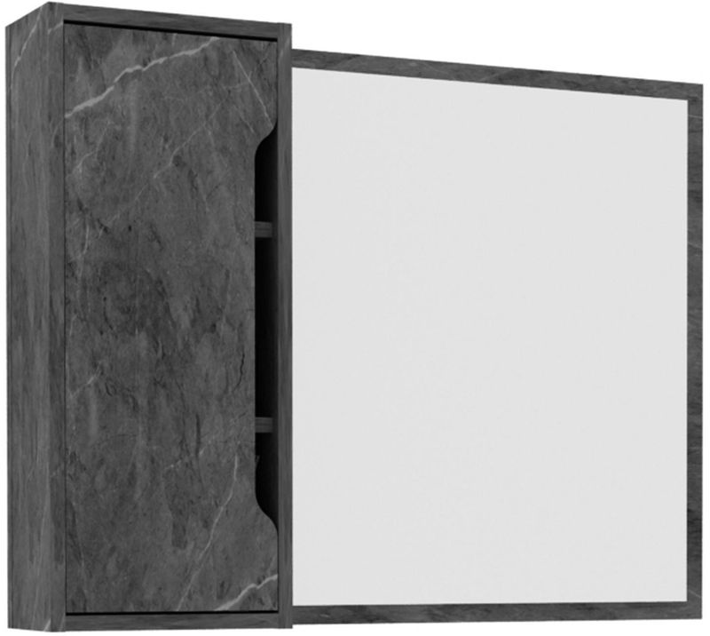 Espelheira Para Banheiro Tecno Mobili BN3645 Mármore Lunar 80x60cm