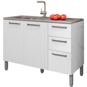 Balcao Para Pia 120cm 3 Portas 2974 KTP