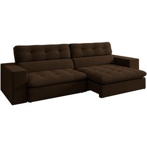 Sofa Retratil E Reclinavel 3 Lugares 246 cm Eldorado SL 953 Veludo Moll