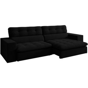 Sofa Retratil E Reclinavel 3 Lugares 218 cm Eldorado SL 946 Veludo Moll